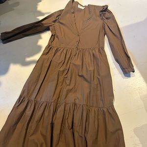 Nation brown cotton dress